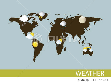 weather with map over blue background vector illustration weather with map over blue background vector illustration 15267983