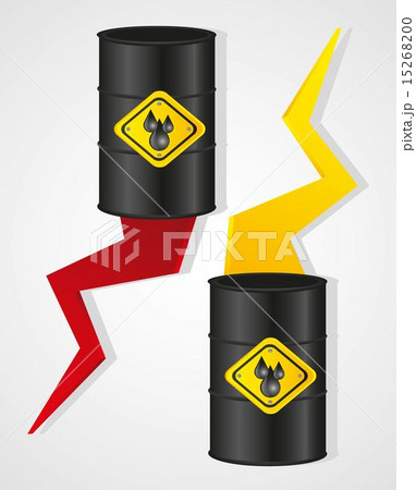 changes in the cost of oil vector illustration changes in the cost of oil vector illustration 15268200