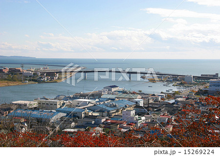 震災前の石巻市旧北上川河口 震災前の石巻市旧北上川河口 15269224