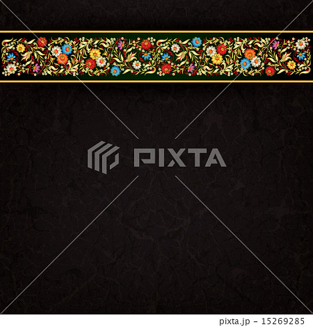 abctract floral ornament on grunge background abctract floral ornament on grunge background 15269285