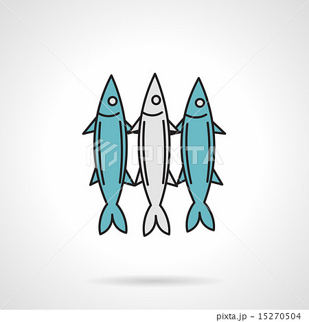 Flat vector icon for fish Flat vector icon for fish 15270504