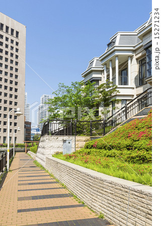 芝浦アイランド運河沿いの遊歩道 15271234