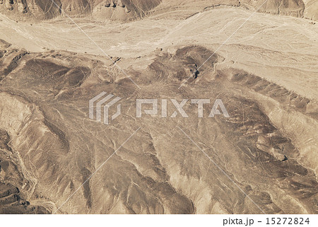 ペルー ナスカ 地上絵 星 スター の写真素材