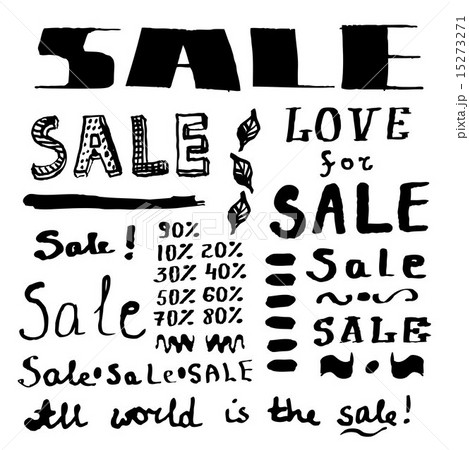 Sketch sales lettering in vintage style Sketch sales lettering in vintage style 15273271
