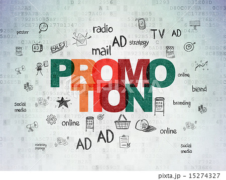 Advertising concept: Promotion on Digital Paper background Advertising concept: Promotion on Digital Paper background 15274327