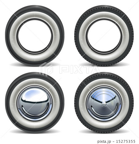 Vector Retro Wheels 15275355