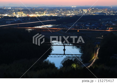 豊田市の夜景の写真素材