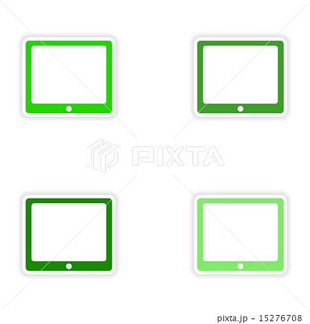 assembly realistic sticker design on paper tablet assembly realistic sticker design on paper tablet 15276708