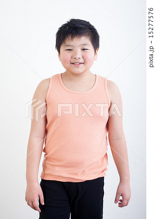 健康そうな男の子の写真素材