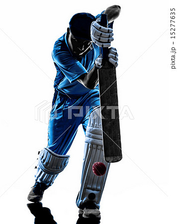 Cricket player  batsman silhouette 15277635