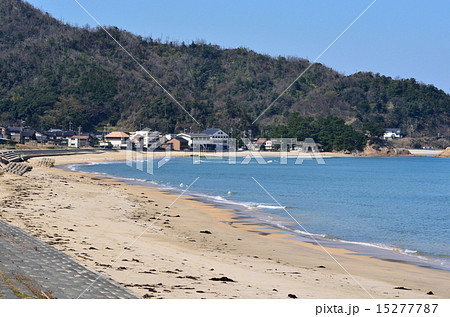 鳥取県　浦富海岸　牧谷海水浴場 15277787