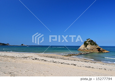 鳥取県　浦富海岸　牧谷海水浴場 15277794