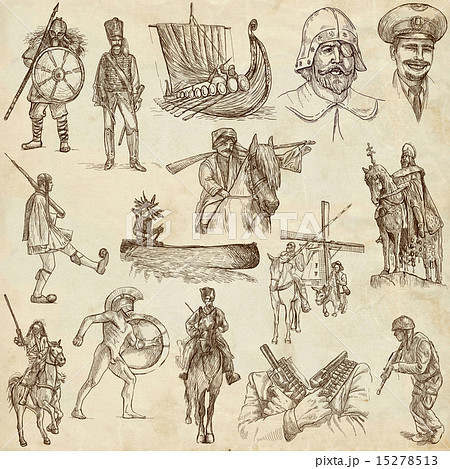 Warriors - Hand drawn pack Warriors - Hand drawn pack 15278513
