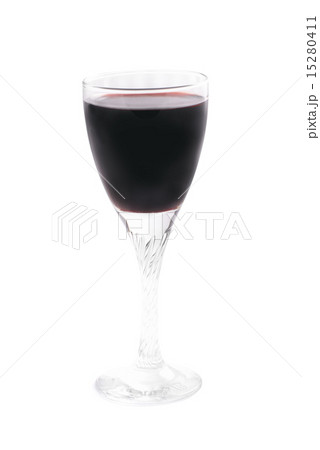 Glass of red wine with clipping path 15280411