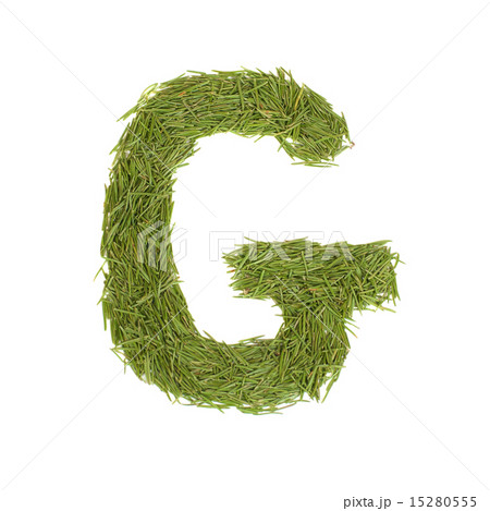Green alphabet, letter G 15280555