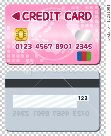 Credit card: front + back - Stock Illustration [15281091] - PIXTA