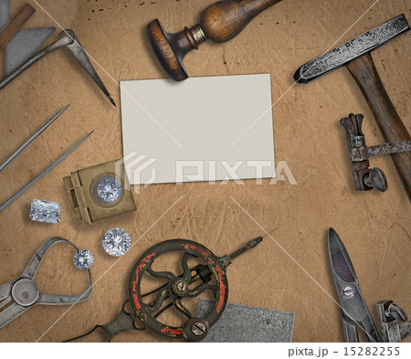 vintage jeweler tools and diamonds 15282255
