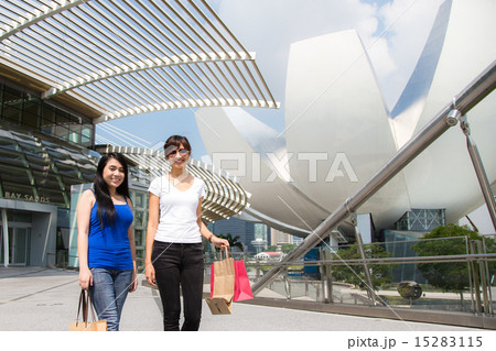 Women Shopping in Singapore Mall 15283115