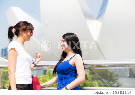 Women Shopping in Singapore Mall 15283117
