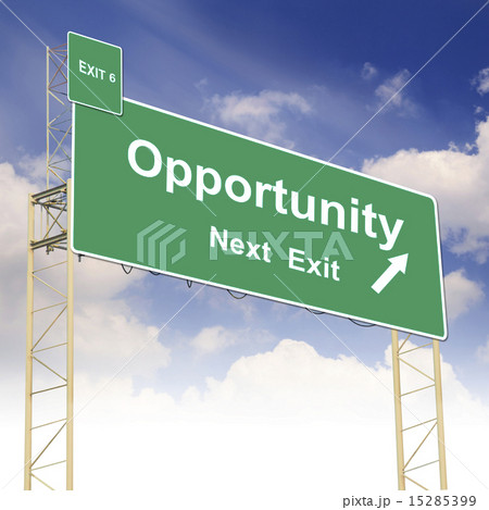 Road sign concept with the text Opportunity Road sign concept with the text Opportunity 15285399