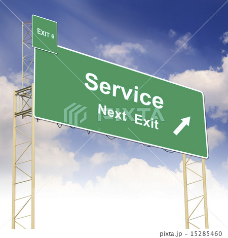 Road sign concept with the text Service 15285460
