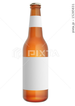 Full beer bottles with blank label. 15285631