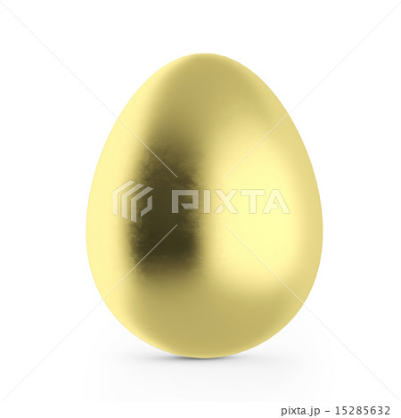 Realistic 3d gold egg. 15285632