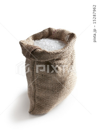 sea salt in jute sack sea salt in jute sack 15287962