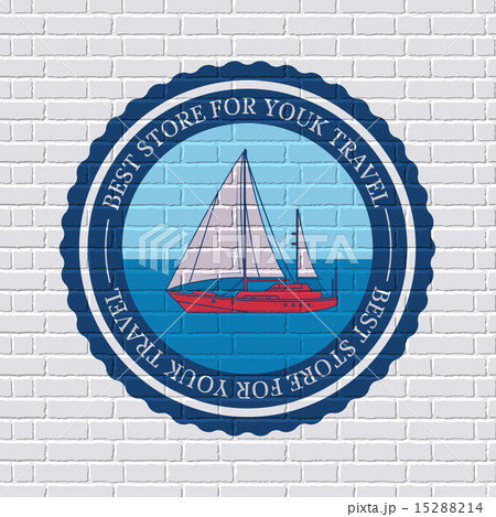 Travel colored logo or label template background  15288214