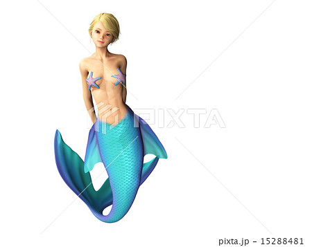 Cute Mermaid Mermaid Perming 3dcg Stock Illustration