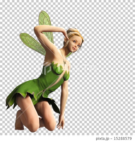 脇を見せる　妖精　フェアリー　3DCGイラスト素材 15288579