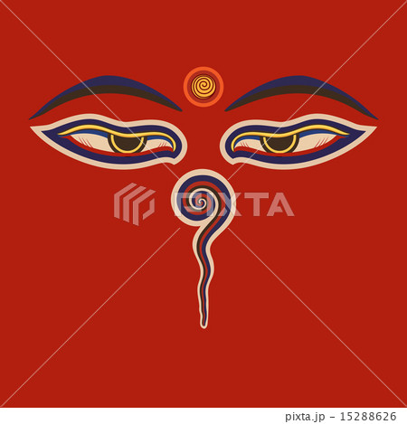 Buddha eyes  of the Nepal 15288626