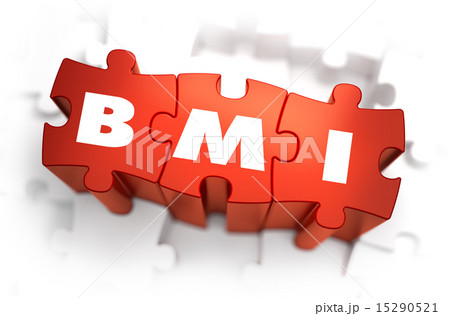 BMI - White Abbreviation on Red Puzzles. 15290521