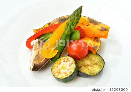 彩りの、焼き野菜（温野菜、グリル＆ソテー）。 15293000