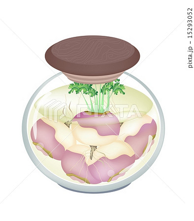 Jar of Pickled Turnip with Malt Vinegar 15293052