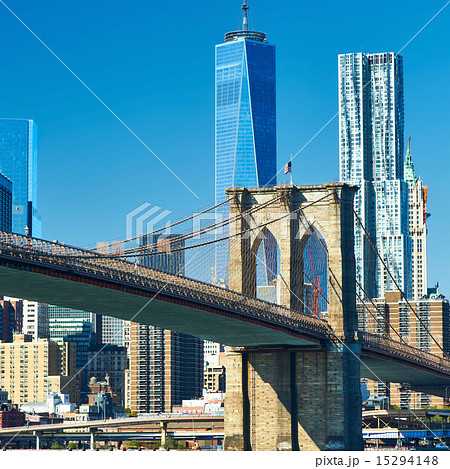 Lower Manhattan skyline view from Brooklyn Lower Manhattan skyline view from Brooklyn 15294148