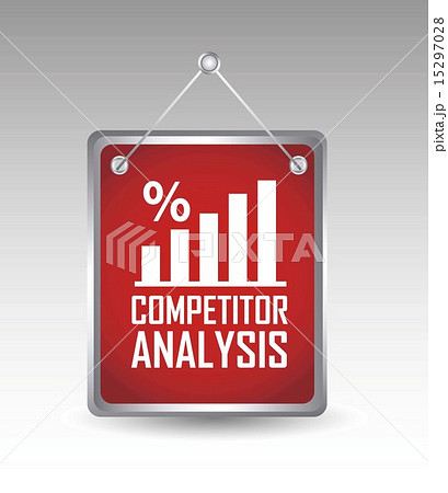 competitor analysis announcement over gray background vector 15297028