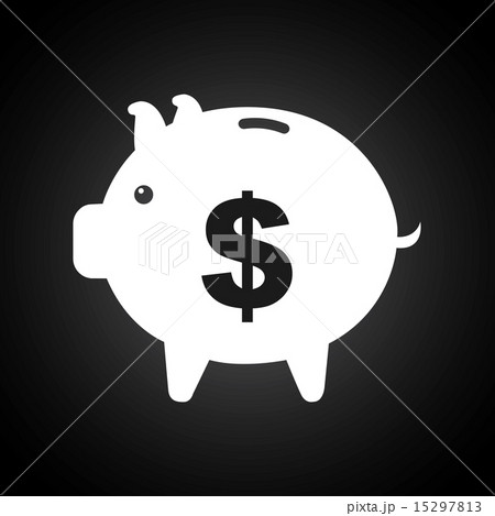 saving icon over black background vector illustration saving icon over black background vector illustration 15297813