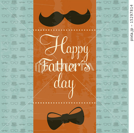 fathers day card retro style vector illustration 15297814