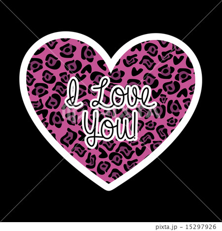 i love you over black background vector illustration 15297926