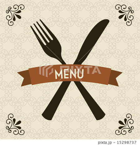restaurant menu over ornaments background vector illustration restaurant menu over ornaments background vector illustration 15298737