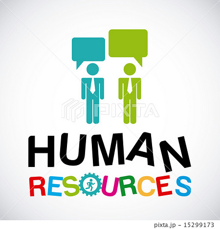human resources over gray background vector illustration 15299173