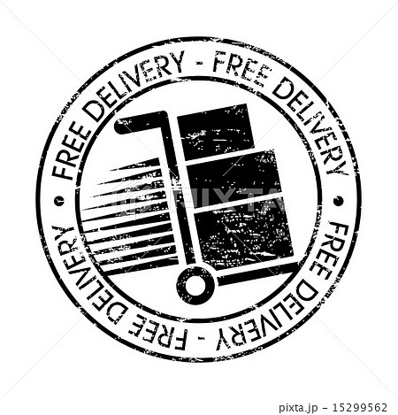 free delivery over lineal background vector illustration 15299562