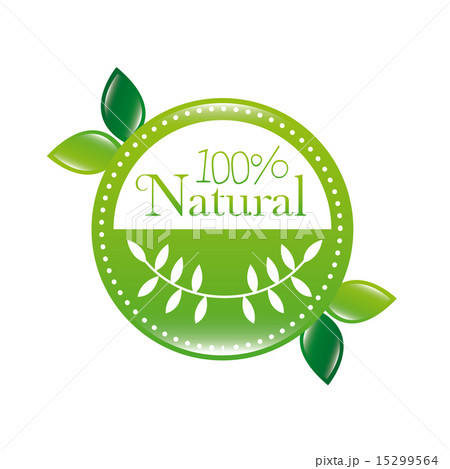 organic label over white background vector illustration 15299564
