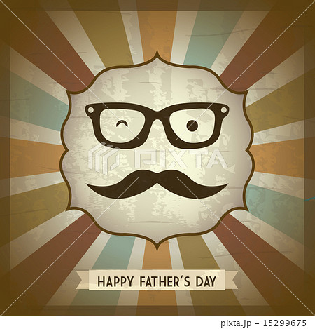 fathers day card retro style vector illustration fathers day card retro style vector illustration 15299675