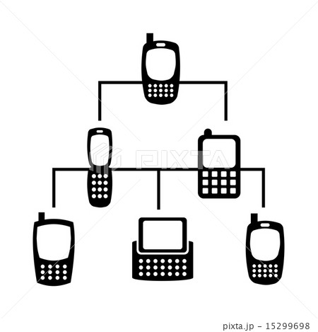 cellular network over white background vector illustration 15299698