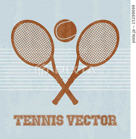 tennis design over vintage background vector illustration 15299699