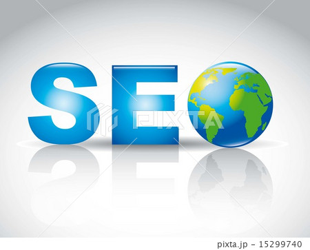 seo illustration with planet over gray background vector seo illustration with planet over gray background vector 15299740