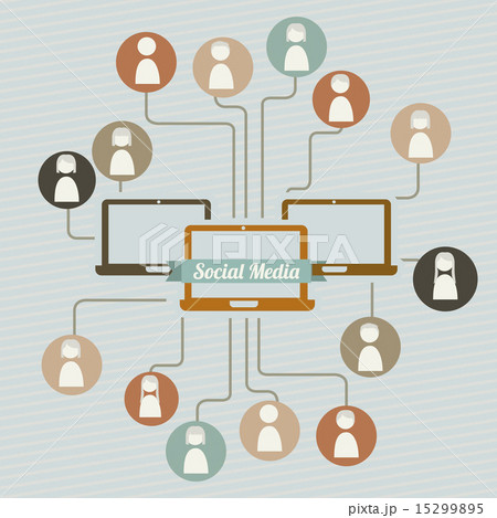 social media illutration vintage style vector background social media illutration vintage style vector background 15299895