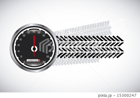 tire tracks over beige background vector illustration 15300247